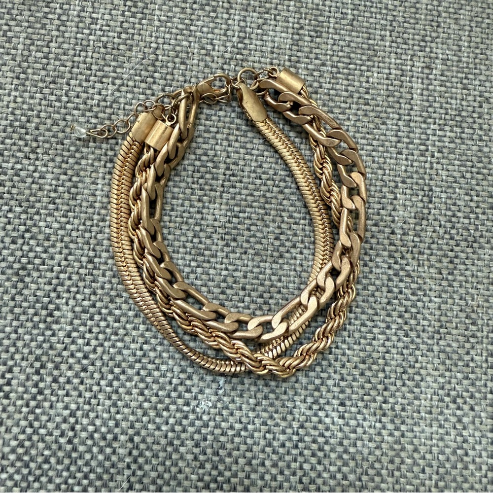 Gold-Tone Chain Bracelet Set